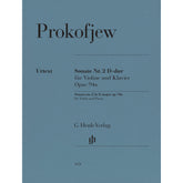 Prokofiev, Sergei - Violin Sonata No. 2 in D Major, Op. 94a - Violin and Piano - edited by Viktoria Zora and Augustin Hadelich - G. Henle Verlag URTEXT