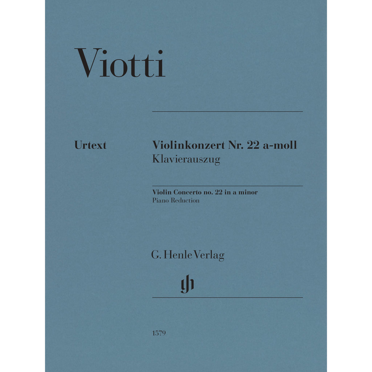 Viotti, G.B. - Violin Concerto No. 22 in A Minor - Violin and Piano - edited by Maren Minuth - G. Henle Verlag URTEXT