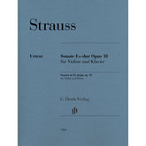 Strauss, Richard - Violin Sonata in Eb Major, Op. 18 - Violin and Piano - edited by Ulrich Kramer - G. Henle Verlag