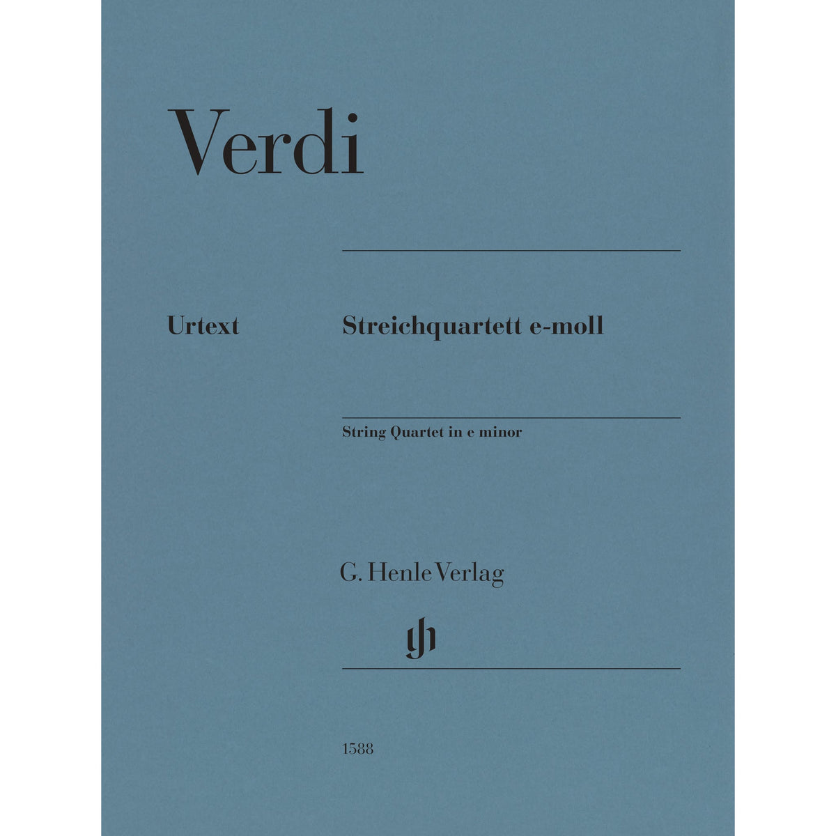 Verdi, Giuseppe - String Quartet in E Minor - String Quartet Parts - edited by Ansel Gerhard - G. Henle Verlag URTEXT