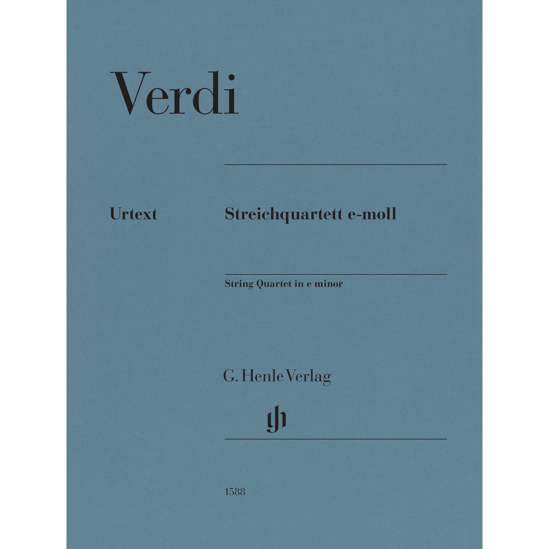 Verdi, Giuseppe - String Quartet in E Minor - String Quartet Parts - edited by Ansel Gerhard - G. Henle Verlag URTEXT