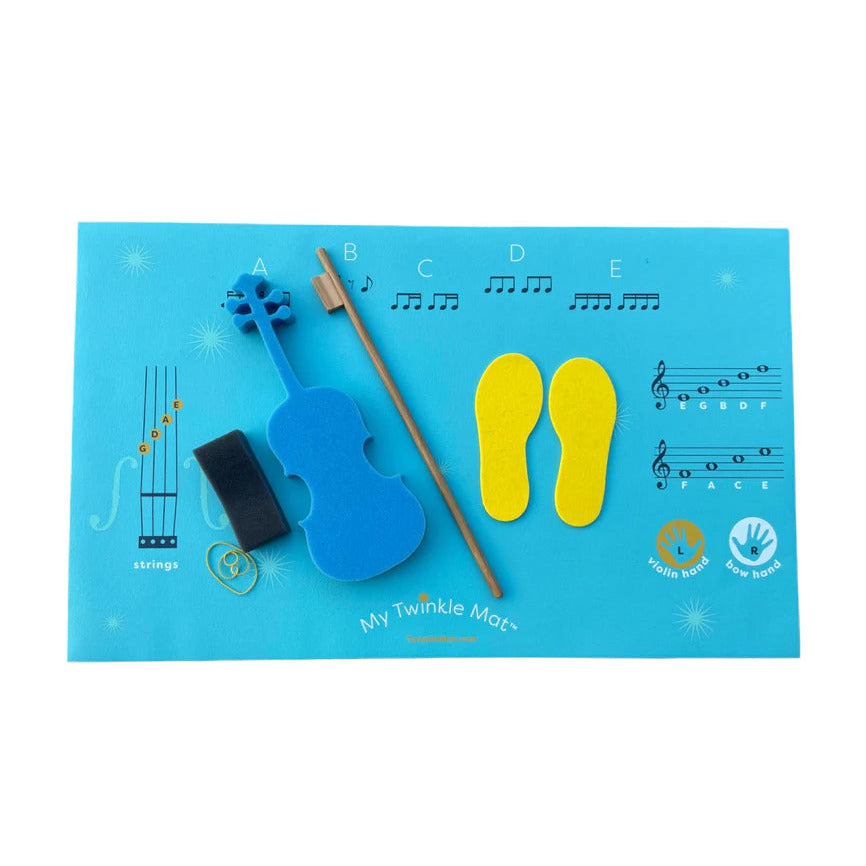 Twinkl'in Foam Violin and Wood Bow 1/10 Size