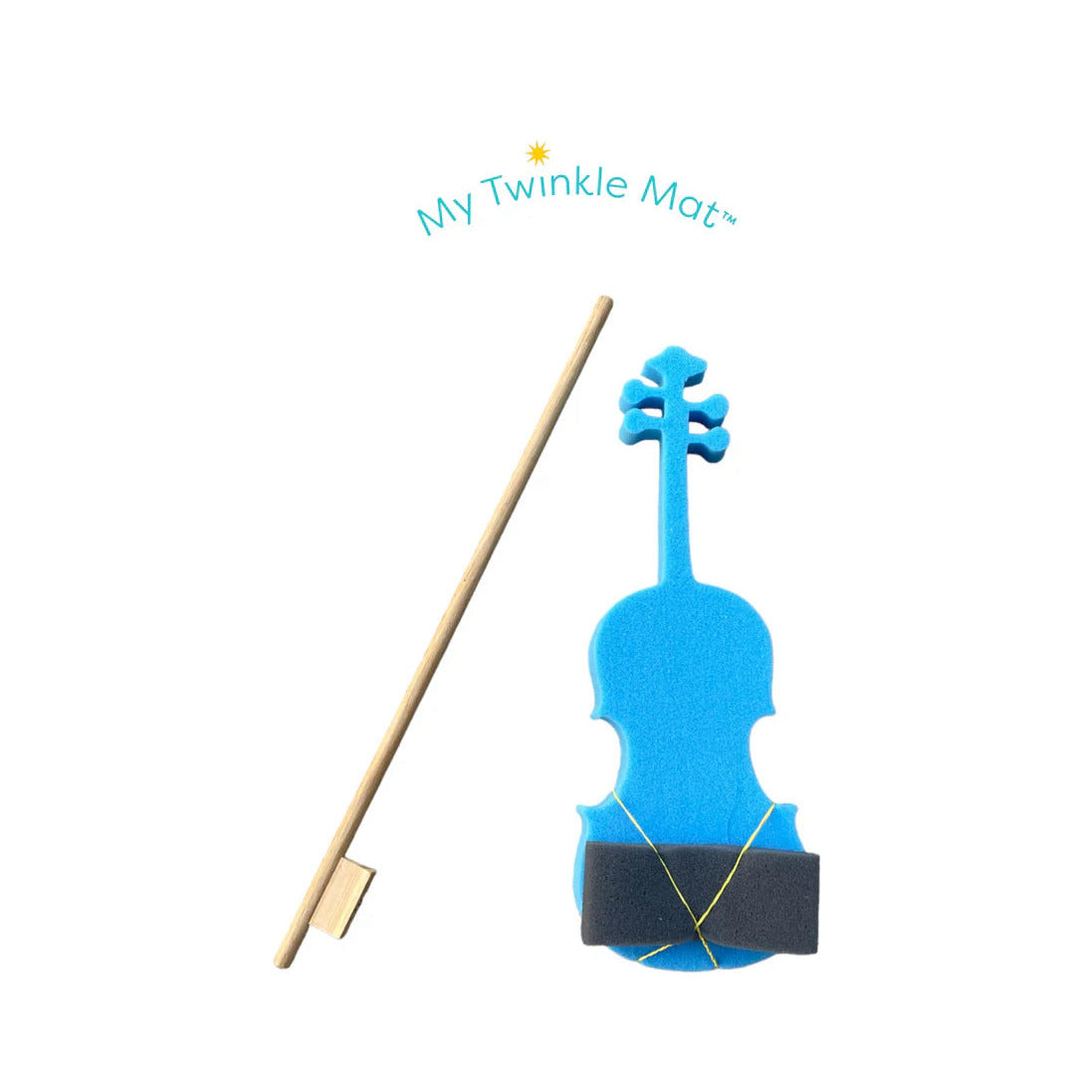Twinkl'in Foam Violin and Wood Bow 1/10 Size