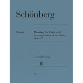 Schönberg, Arnold - Phantasy for Violin with Accompinament of the Piano Op. 47 - Violin and Piano - edited by Eike Fess - G. Henle Verlag