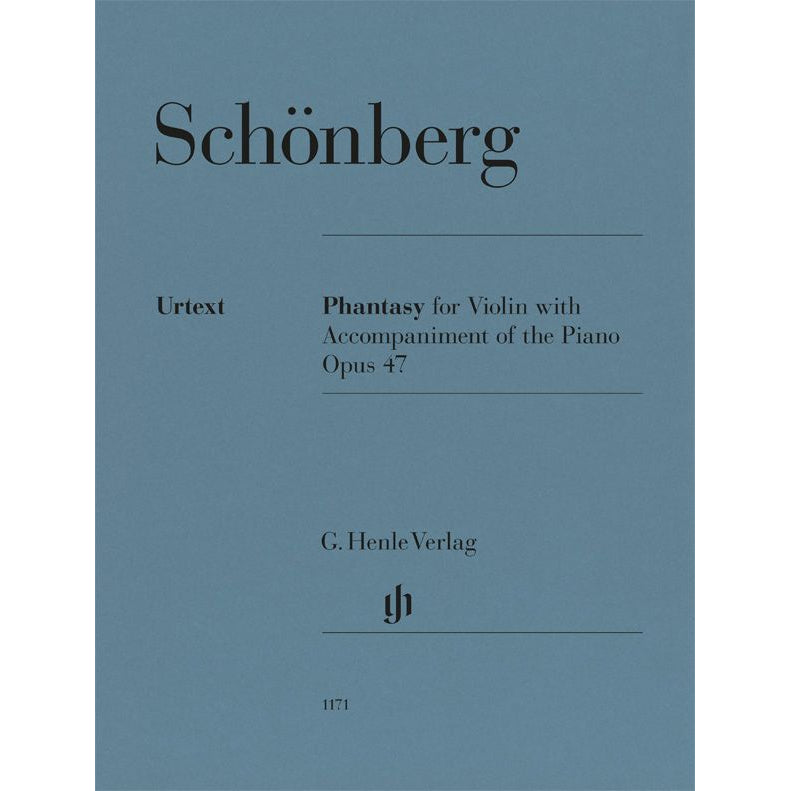 Schönberg, Arnold - Phantasy for Violin with Accompinament of the Piano Op. 47 - Violin and Piano - edited by Eike Fess - G. Henle Verlag