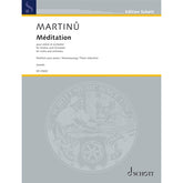 Martinu, Bohuslav - Méditation - Violin, Orchestra, and Piano - Schott