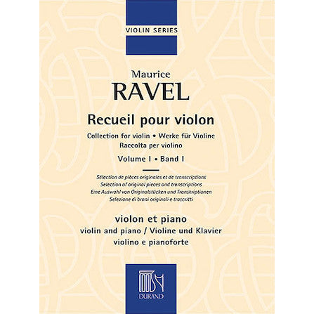 Ravel - Collection for Violin Vol. 1 Vn and Pno