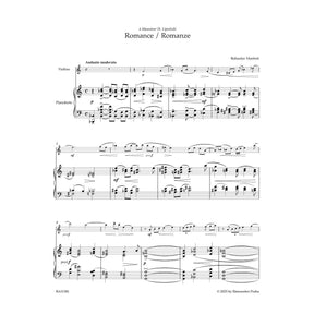 Martinů, Bohuslav - Romance, H 186bis - Violin and Piano - edited by Krátká - Barenreiter Urtext