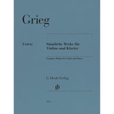 Cover of Grieg's Complete Works for violin and piano, Henle Edition