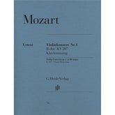 Cover of Mozart's Violin Concerto No. 1 in B-flat Major, K. 207, for violin and piano, Henle Edition