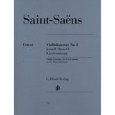 Cover of Saint-Saens's Violin Concerto No. 3 in B Minor, Op. 61, for violin and piano, Henle Edition