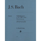 Cover of J.S. Bach's Violin Concerto No. 2 in E Major, BWV. 1042, for violin and piano, Henle Edition
