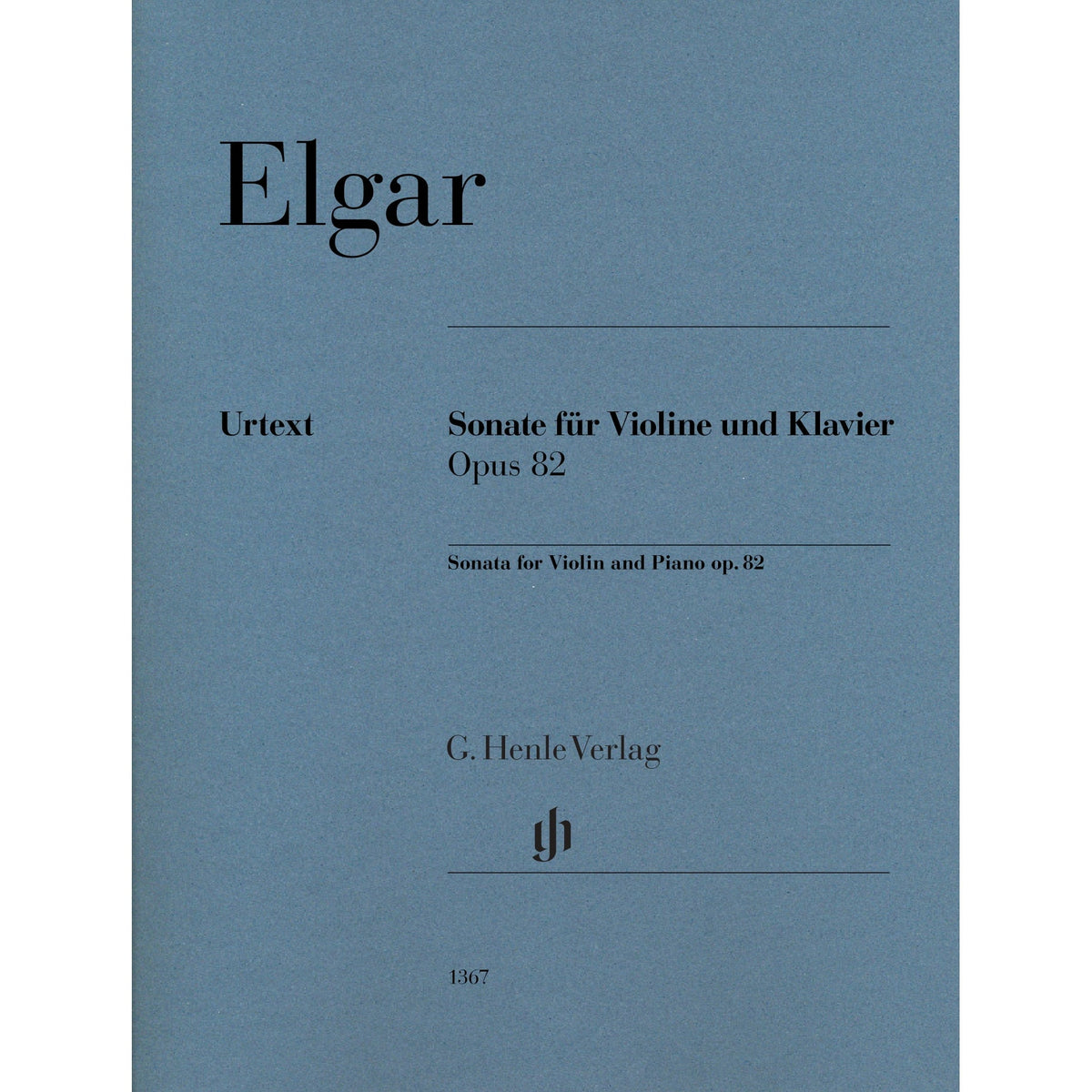 Elgar, Edward - Violin Sonata, Op. 82 - Violin and Piano - edited by Rupert Marshall-Luck - G. Henle Verlag