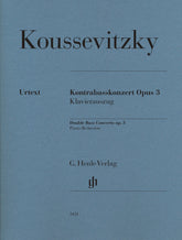 Koussevitzky, Serge - Double Bass Concerto, Op. 3 - Double Bass and Piano - edited by Tobias Glockler - G. Henle Verlag URTEXT