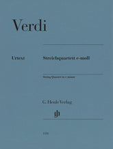 Verdi, Giuseppe - String Quartet in E Minor - String Quartet Parts - edited by Ansel Gerhard - G. Henle Verlag URTEXT