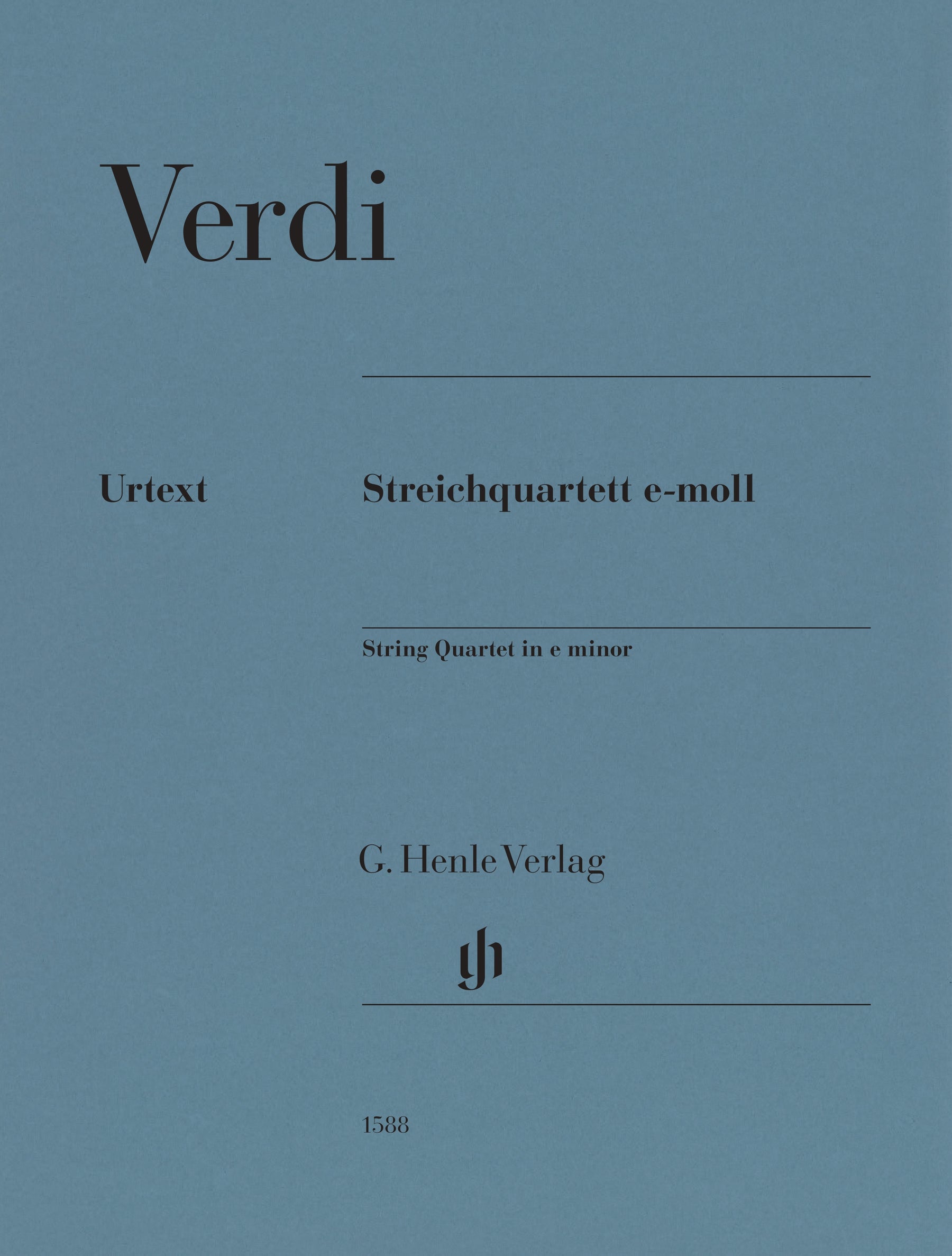 Verdi, Giuseppe - String Quartet in E Minor - String Quartet Parts - edited by Ansel Gerhard - G. Henle Verlag URTEXT