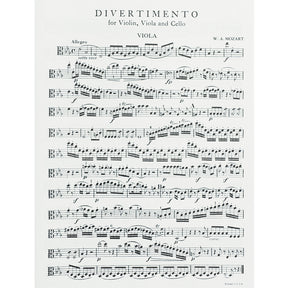 Mozart, WA - Divertimento in E-flat Major, K 563 - Violin, Viola, and Cello - Kalmus