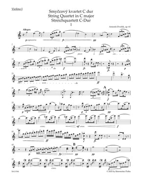 Dvořák, Antonín - String Quartet No. 11 in C Major, Op. 61 - edited by Schick - Barenreiter Urtext