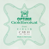 Violin E String Goldbrokat Premium 24K Gold Violin E Sting Medium End Loop,0,26 Dominant Violin Strings 4/4 Full Set - Foto 6