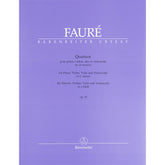 Fauré, Gabriel - Quartet for Piano, Violin, Viola and Violoncello in C Minor, Op 15 - Bärenreiter