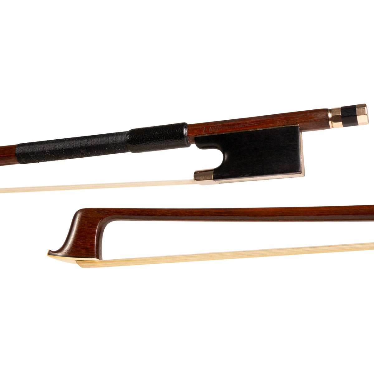 Edwin Lothar Herrmann Violin Bow, Markneukirchen, c.1950, Ebony/Gold