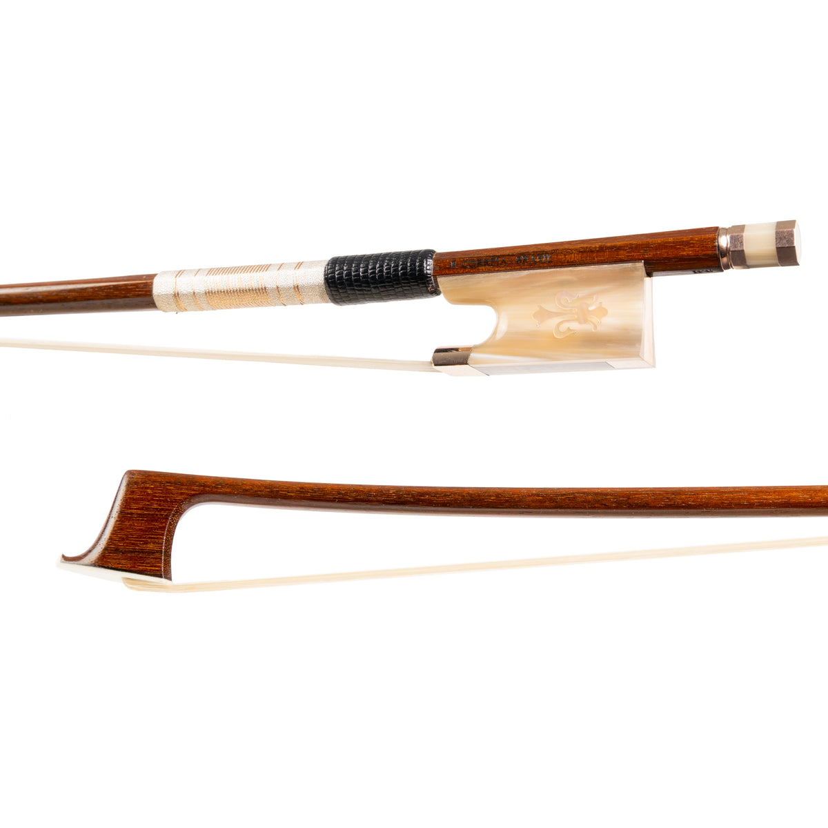 Fabricio Correia Ipe Violin Bow, Horn/Gold