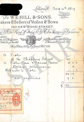 A French Violin, School of Chappuy, c.1780-90, w/ Hill Certificate