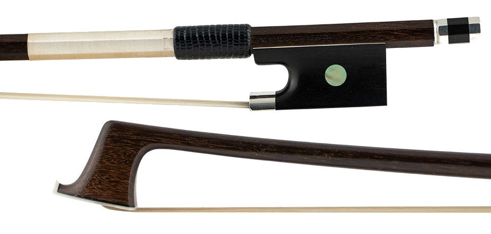 Tiago Pampolin "Peccatte" Ipe Violin Bow, Ebony/Silver