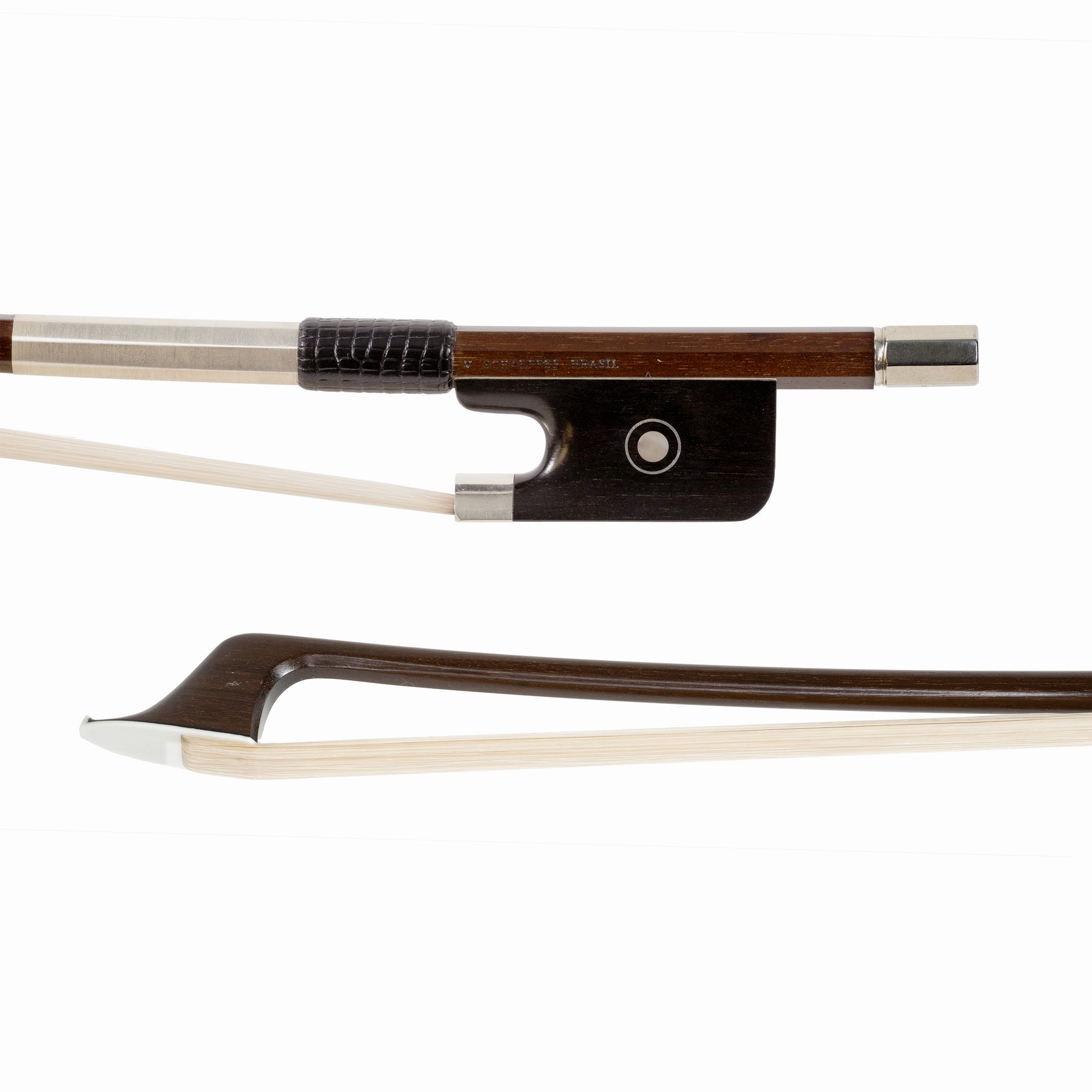Vanderson Schaeffer "Sartory" Ipe Cello Bow, Ebony & Silver
