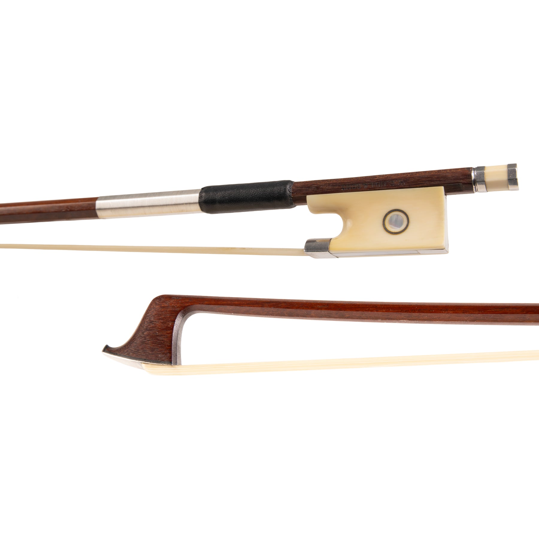 W.E. Hill & Sons Violin Bow att. to William Johnson, London, Ivory/Silver