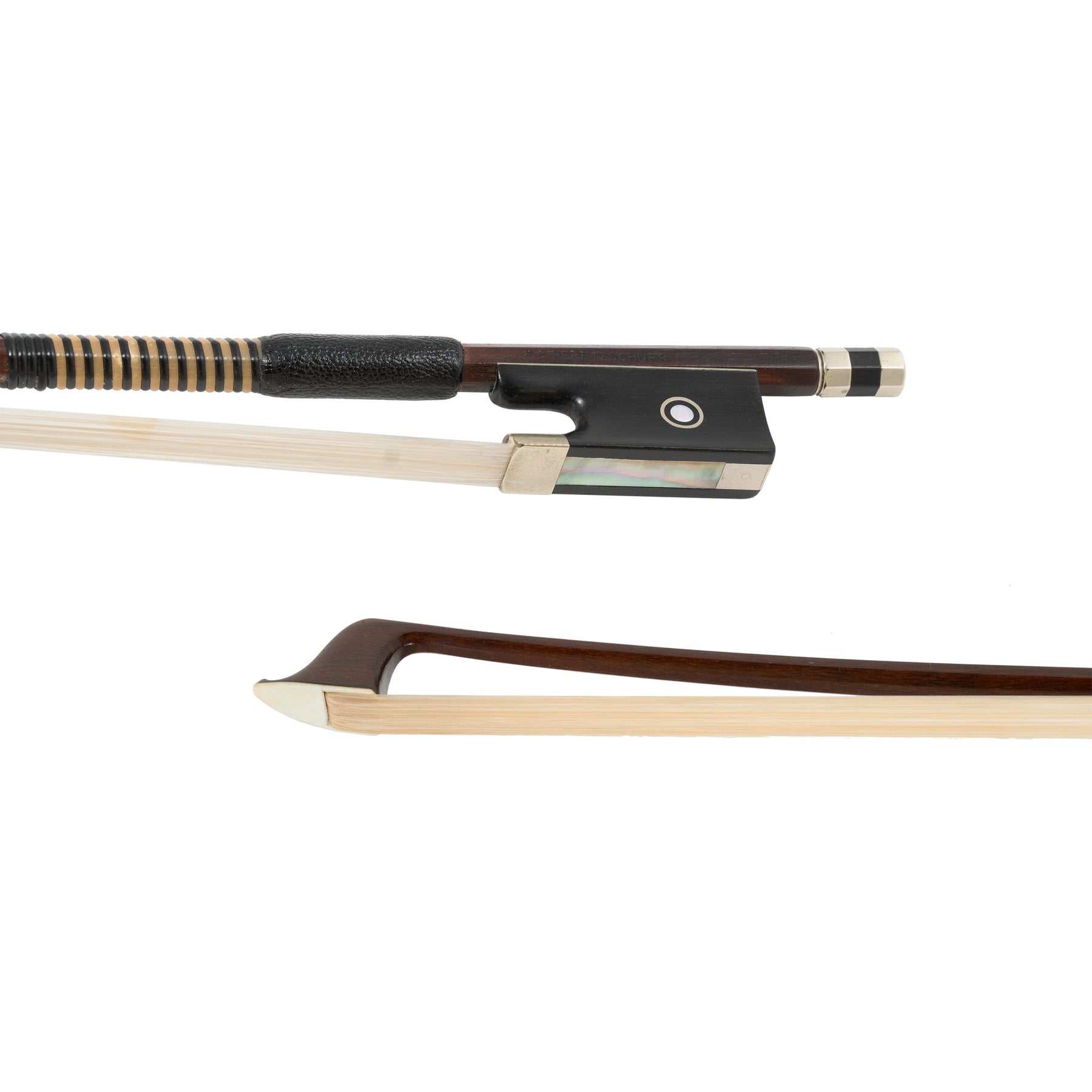 F.C. Pfretzschner Violin Bow, Germany, Ebony/Silver