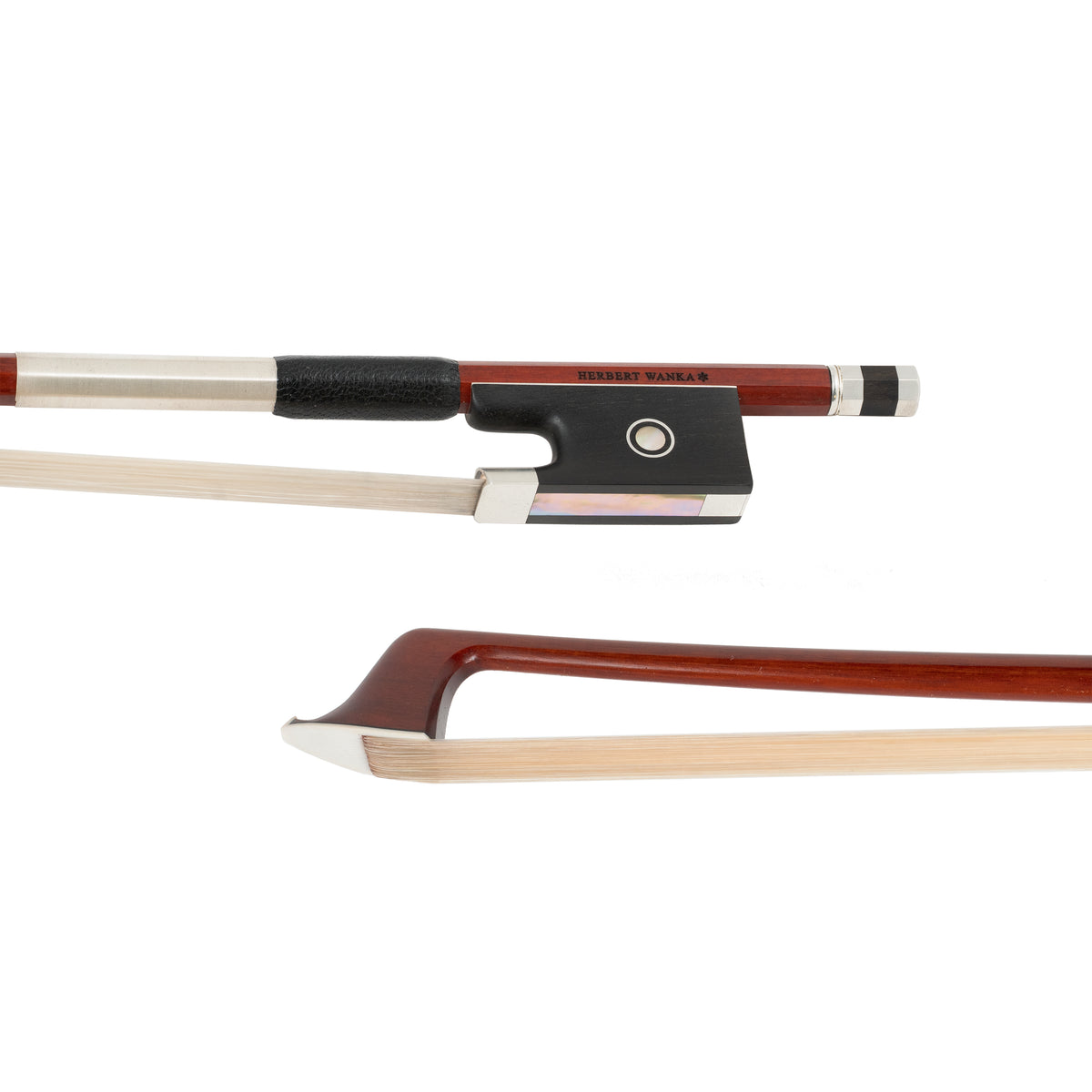 Herbert Wanka Violin Bow, Baiersdorf, 2025, Ebony/Silver