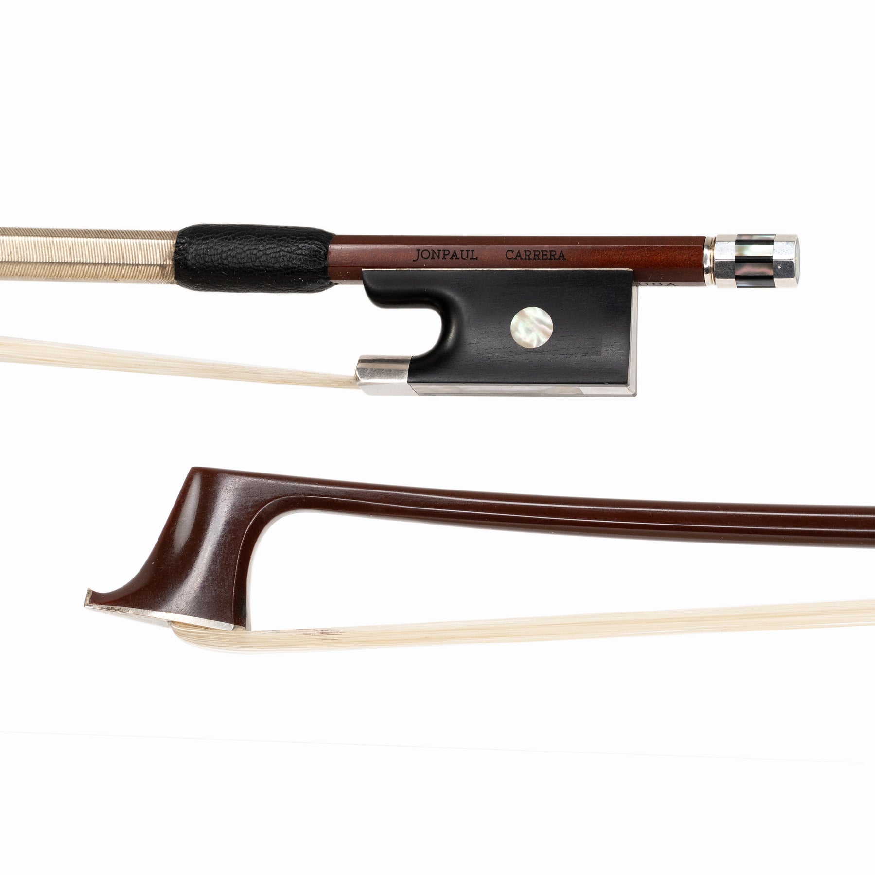 JonPaul Carrera Violin Bow, Ebony/Silver