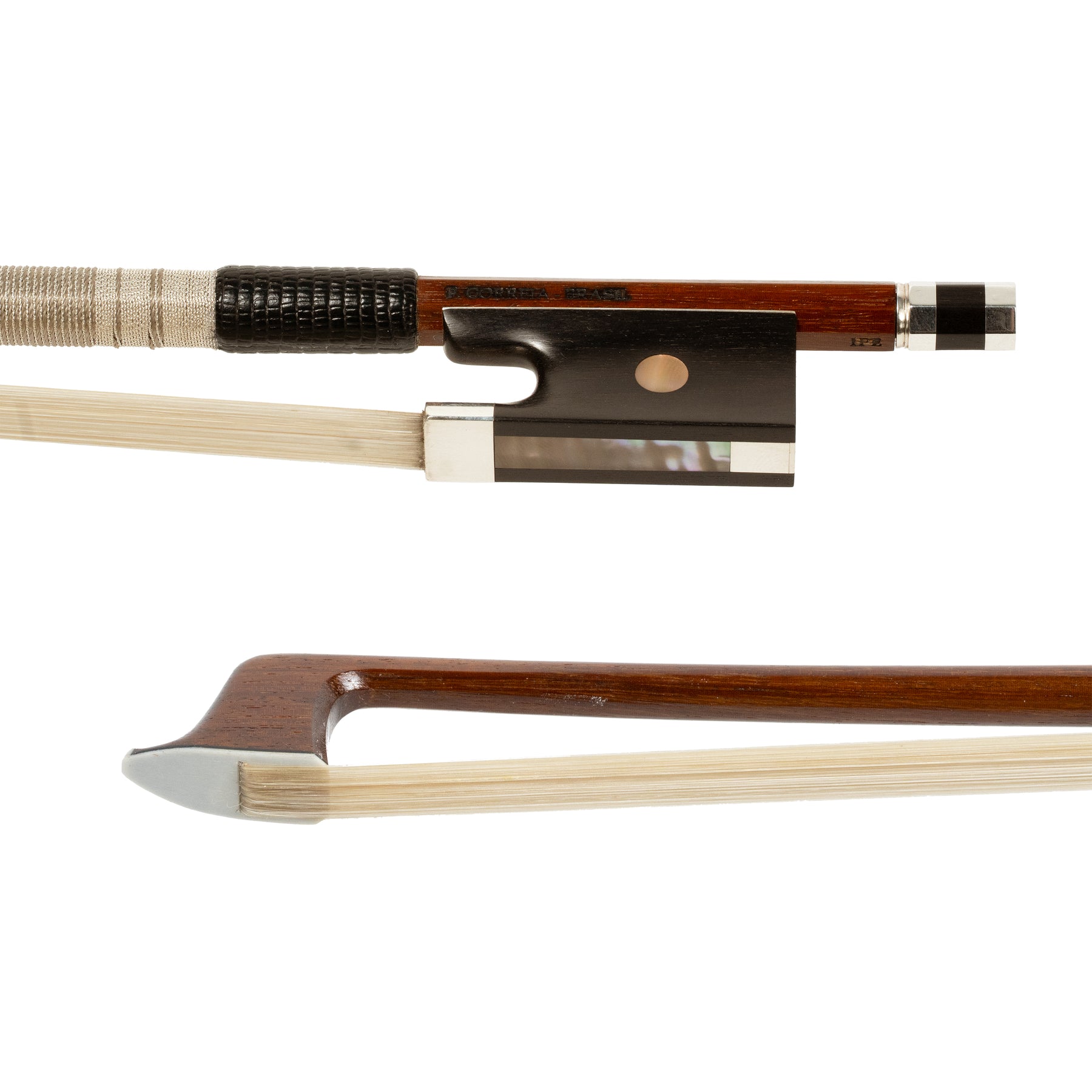 F. Correta "Lamy" Ipe Violin Bow, Ebony/Silver