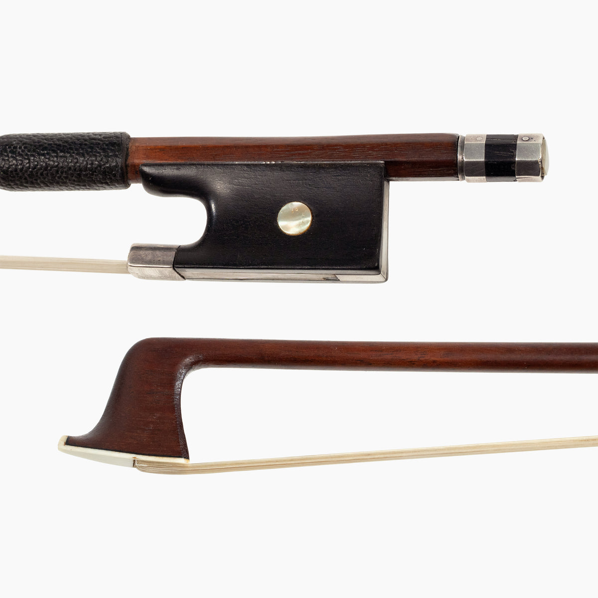 Gand & Bernardel Violin Bow, Ebony/Silver (Head Graft)