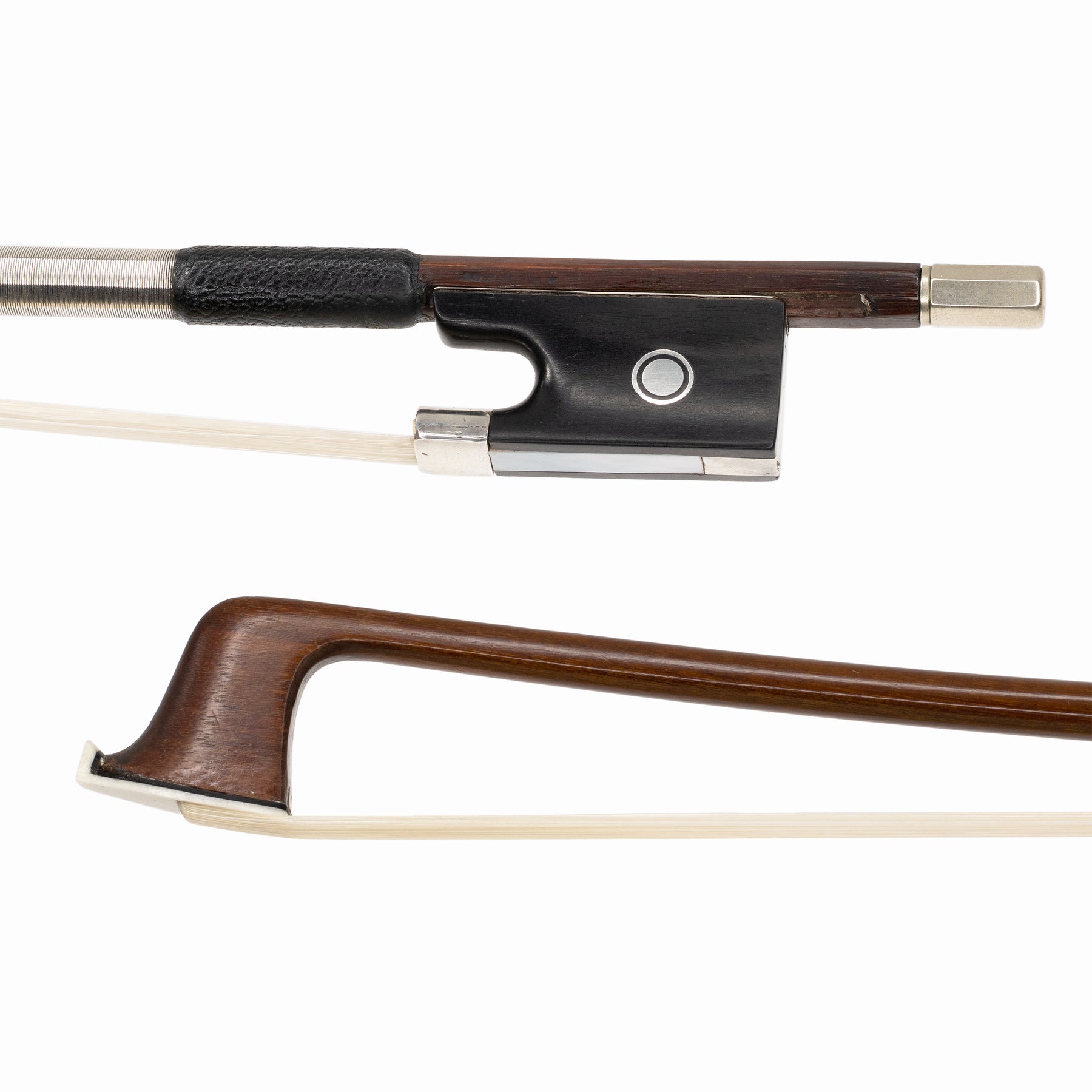 Morizot Freres Violin Bow, Mirecourt, c.1960, Ebony/Silver