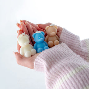 Small Scented Bear Candle Gift - Assorted Color