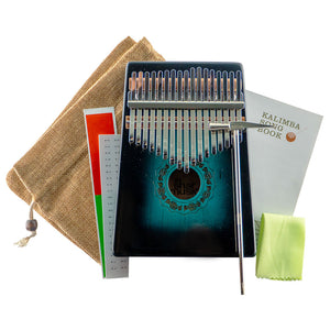 Gift Shar Blue Kalimba 17 Keys