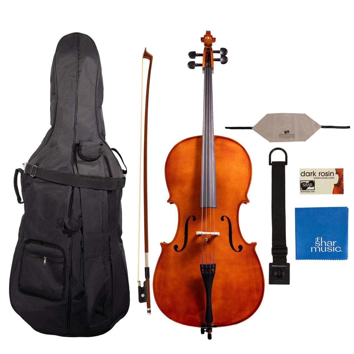 Franz Hoffmann® Amadeus Carved Cello Outfit