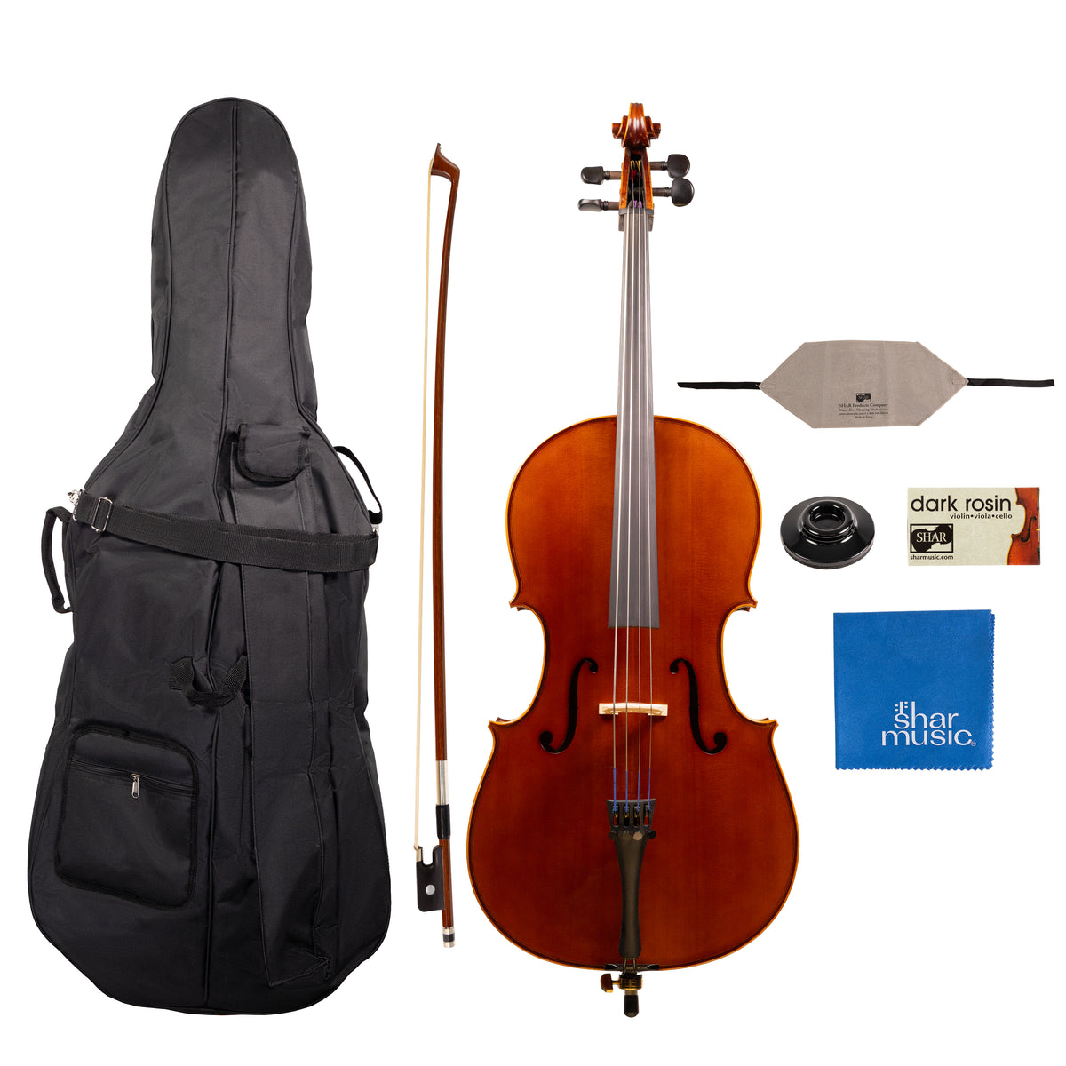 Franz Hoffmann® Prelude Carved Cello Outfit