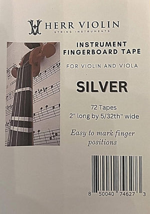 Herr Fingerboard Tape for Violin and Viola - Silver