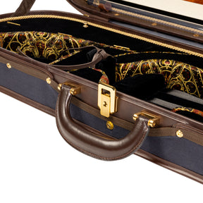 Musafia Enigma Violin Case Black Interior,  Leather-padded Handle Close-Up