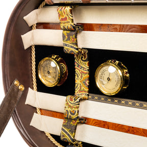 Musafia Enigma Violin Case Black Interior, Hygrometer + Thermometer Close-Up