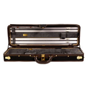 Musafia Momentum Violin Case Grey Interior, Open Full Case