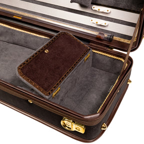 Musafia Momentum Violin Case Grey Interior, Accessory Compartment Close-Up