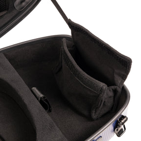 Super Light Compact lightweight Violin Case in Blue Weave Interior Accessories Pouch and Shoulder Rest Strap
