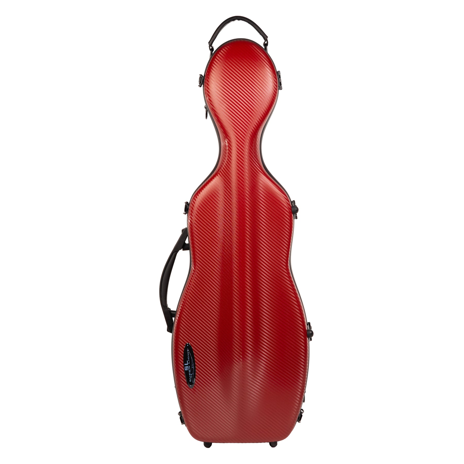 Super Light Compact lightweight Violin Case in Red Weave Front