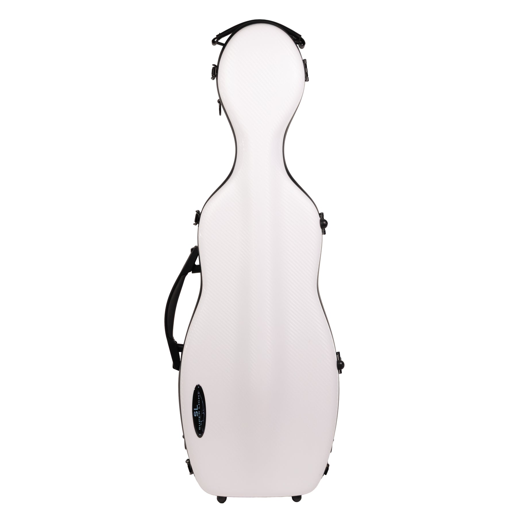 Super Light Compact lightweight Violin Case in White Weave Front