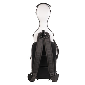 Super Light Compact lightweight Violin Case in White Weave Back with Pocket and Straps