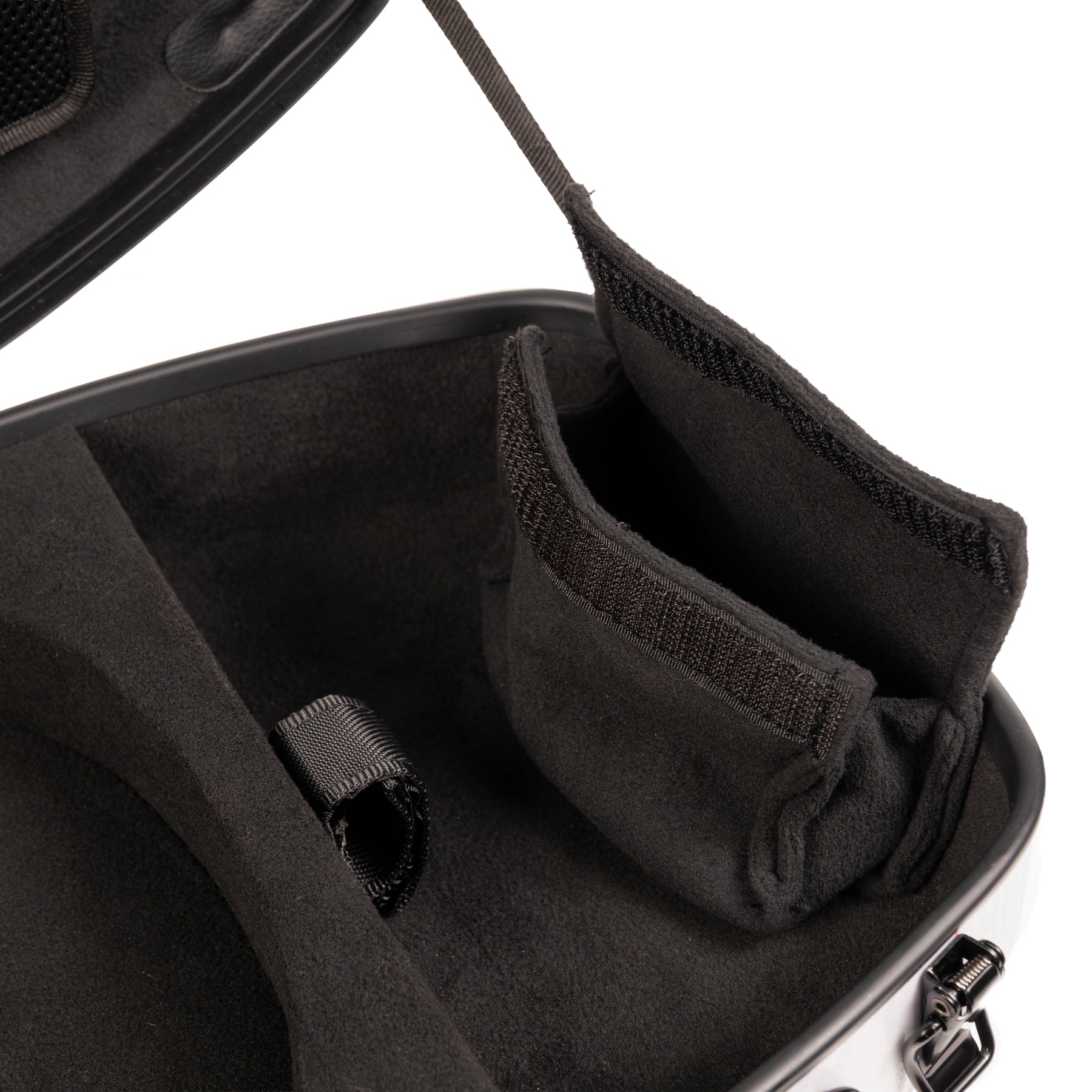 Super Light Compact lightweight Violin Case in White Weave Interior Accessories Pouch and Shoulder Rest Strap